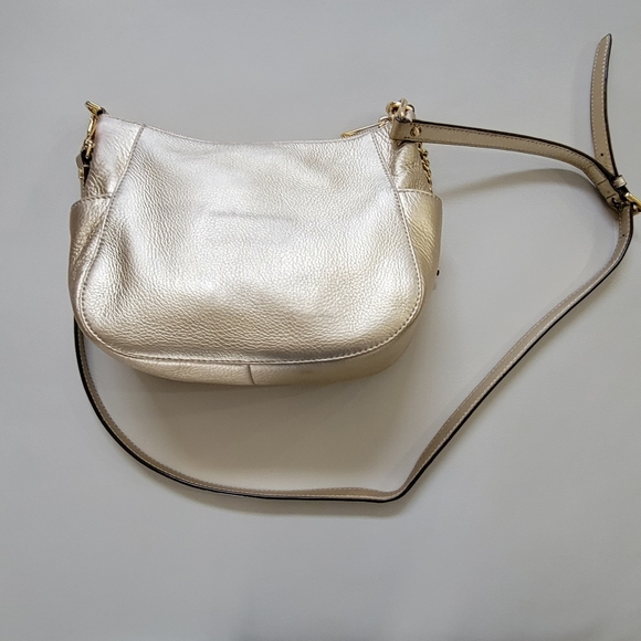 Michael kors pale gold crossbody bag with top handle - Picture 3 of 5